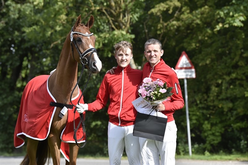 Hans Jørgen og Anders med Hesselhoej Donkey Dollar.